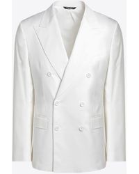 Dolce & Gabbana - Single-Breasted Cotton Jacket - Lyst