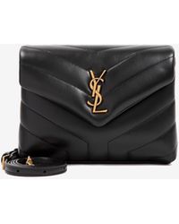 Saint Laurent - Mini Loulou Quilted Leather Crossbody Bag - Lyst
