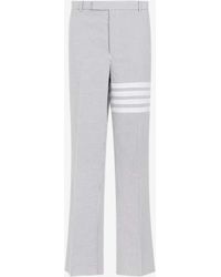 Thom Browne - Low Rise Striped Pants - Lyst