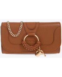 See By Chloé - Hana Chain Leather Clutch - Lyst