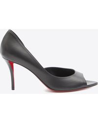 Christian Louboutin - Open Apostropha 80 Nappa Leather Pumps - Lyst