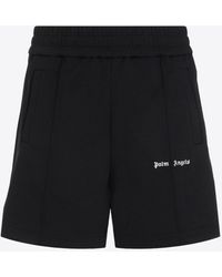 Palm Angels - Logo-Embroidered Track Shorts - Lyst