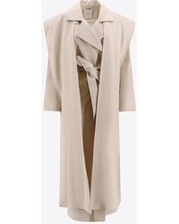 LE17SEPTEMBRE - Trench Coat With Belted Waist - Lyst