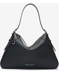 Gucci - Large Gg Embossed Leather Tote Bag - Lyst