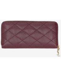Saint Laurent - Cassandre Bijou Leather Zip-Around Wallet - Lyst