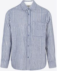 Craig Green - Frayed-Stripe Long-Sleeved Shirt - Lyst