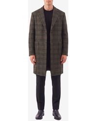 Barena - Baron Filzada Single-Breasted Checked Wool Coat - Lyst