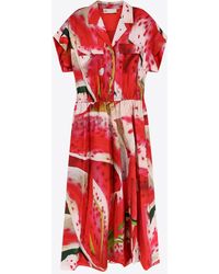 Tory Burch - Dress With Print - Lyst