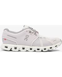 On Shoes - Cloud 5 Low-Top Mesh And Leather Sneakers - Lyst
