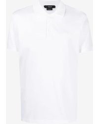 Versace - Logo Embroidered Polo T-Shirt - Lyst
