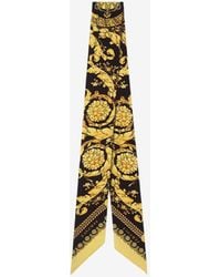 Versace - Barocco Silk Scarf Tie - Lyst