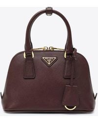 Prada - Promenade Saffiano Leather Top Handle Bag - Lyst