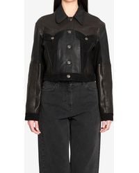 Versace - Slim-Fit Leather Blouson - Lyst