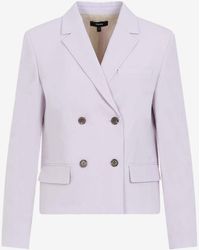 Theory - Double-Breasted Wool Blazer - Lyst