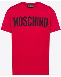 Moschino - Logo Print Short-Sleeved T-Shirt - Lyst