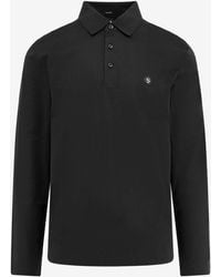 BOSS - Monogram Long-Sleeved Polo T-Shirt - Lyst