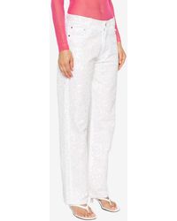 P.A.R.O.S.H. - Guff Sequined Straight Jeans - Lyst