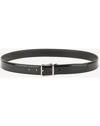 Dolce & Gabbana - Square-Buckle Leather Belt - Lyst