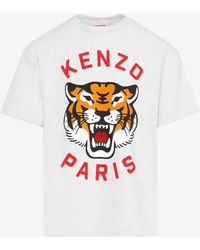 KENZO - Lucky Tiger Crewneck T-Shirt - Lyst