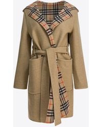 Burberry - Reversible Wool Coat - Lyst