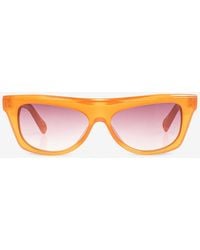 Jacquemus - Logo Print Square Sunglasses - Lyst