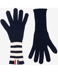 Thom Browne - 4-Bar Stripes Cashmere Gloves - Lyst