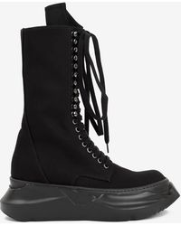 Rick Owens DRKSHDW Army Megatooth Boots in Black for Men | Lyst