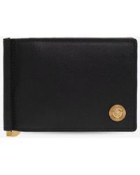 Versace - Medusa Head Leather Wallet With Money Clip - Lyst