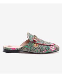 floral gucci mules
