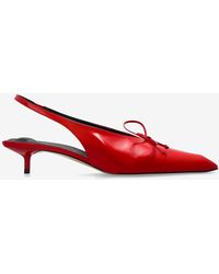 Jacquemus - Low Cubisto Leather Slingback Pumps - Lyst