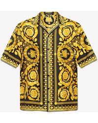 Versace - Barocco Print Short-Sleeved Shirt - Lyst