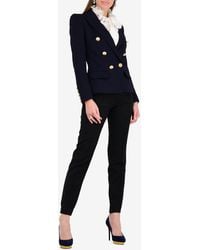 Alexandre Vauthier - Double-Breasted Wool Blend Blazer - Lyst