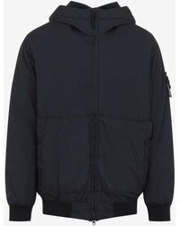 Stone Island - Logo Patch Nylon Bomber Jacket - Lyst