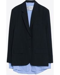 Acne Studios - Single-Breasted Layered Blazer - Lyst