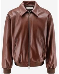 Celine - Teddy Leather Jacket - Lyst