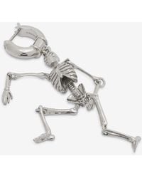 McQueen - Dancing Skeleton Drop Earring - Lyst