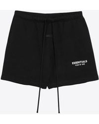 Fear Of God - Logo Print Drawstring Shorts - Lyst