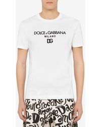Dolce & Gabbana - Logo Crewneck Short-Sleeved T-Shirt - Lyst