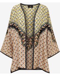 Etro - Floral Print Kimono Jacket - Lyst
