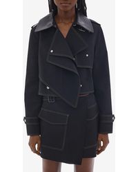Helmut Lang - Cropped Trench Jacket - Lyst