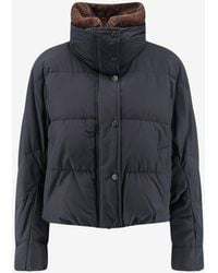 Brunello Cucinelli - High-Neck Down Jacket - Lyst