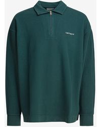 Carhartt - Piqué Script Half-Zip Sweatshirt - Lyst