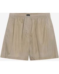 Prada - Elasticated Mini Shorts - Lyst