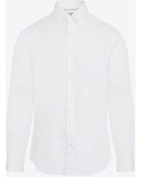 Brunello Cucinelli - Long-Sleeved Button-Down Shirt - Lyst