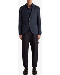 Etro - Single-Breasted Paisley Jacquard Blazer - Lyst