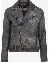 Golden Goose - Vintage Leather Biker Jacket - Lyst