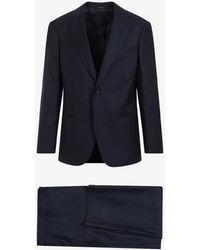 Giorgio Armani - Single-Breasted Wool Suit - Lyst