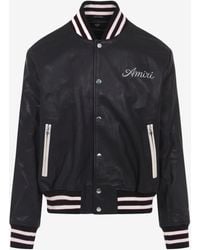 Amiri - Club Leather Bomber Jacket - Lyst