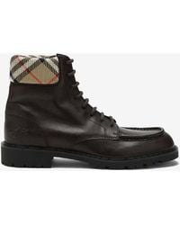 Burberry - Leather Amphibian Rogue Boots - Lyst