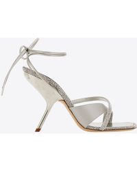 Ferragamo - Allegra 105 Crystal Embellished Sandals - Lyst